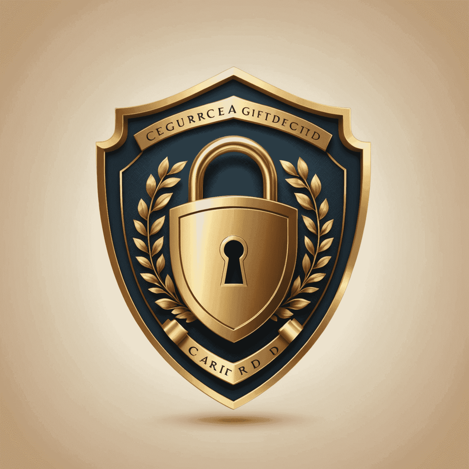 A secure digital gift card with a lock icon and shield, symbolizing protection against fraud and theft
